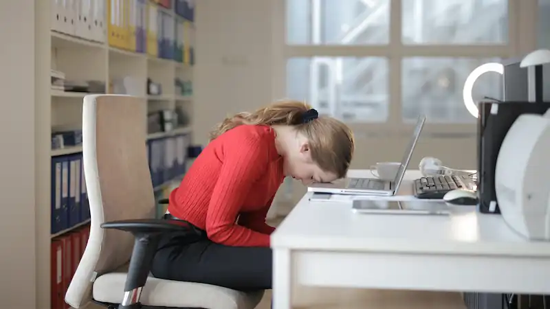 tired woman